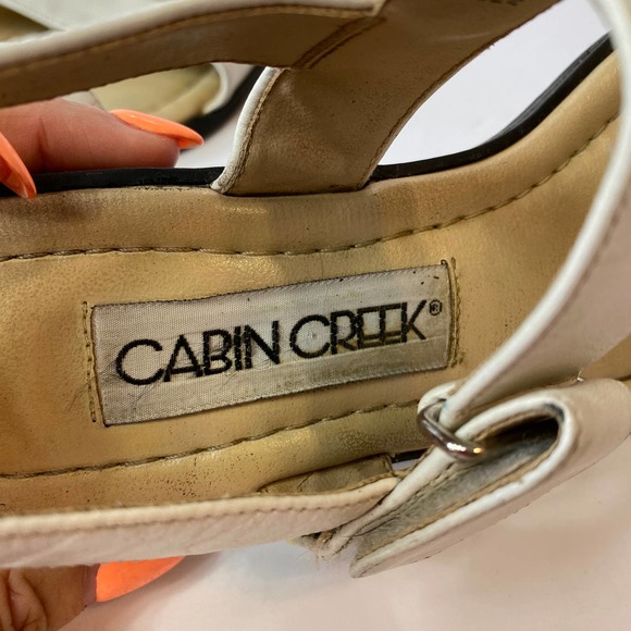 Cabin Creek White Sandals Size 7 - Picture 6 of 12